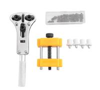 Eighosee Supporto regolabile per rimozione cassa 'orologio - Kit di riparazione per orologi con coperchio aperto, Giallo e .