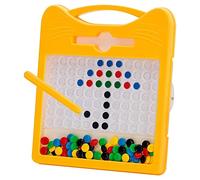 Eighosee Tavolo da Disegno Magnetico Lavagna Magnetica Divertente Tavolo da Disegno Magnetico per Bambini con Perline Colorate e Stilo da Disegno per Bambini e Bambini Dai 3 Ai 5