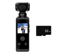 Eighosee Telecamera da , con schermo LCD HD, girevole a 270°, mini fotocamera con impermeabile per viaggi, 32 G
