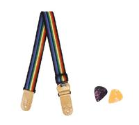 Eighosee Tracolla per Chitarra Tracolla per Chitarra Regolabile con Supporto per Plettri Tracolla per Basso Elettrico per Chitarra Acustica Spallina Allargata