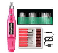 Eighosee Trapano per Unghie Elettrico Trapano per Unghie Macchina per Unghie per Unghie e Kit di Trapano per Unghie nel Acrilico Trapano per Smalto per Unghie nel Gel,Rosso