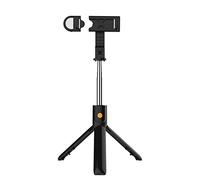 Eighosee Treppiede per selfie integrato allungabile con telecomando wireless e luce per cellulari iOS e Android