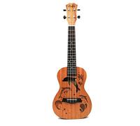 Eighosee Ukulele Uke 4 corde in nylon sapele palissandro chitarra delfino modello universale strumento acustico (58 cm)