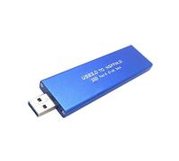Eighosee USB3.0 A 2280 NGFF M.2 SSD Basato su B Key Storage Box Box esterno - blu