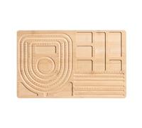 Eighosee Vassoio per Gioielli DIY con Perline, in Legno Massello, Espositore per Gioielli, Vassoio per Perline, in bambù e Legno C