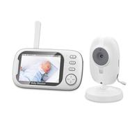 Eighosee Video Baby Monitor, Baby Caregiver, Schermo IPS da 3,5 Pollici Baby Camera Monitor Avviso Alimentazione Ninna Nanna, Spina Europea Durevole Facile da Installare Facile da Usare