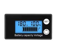 Eighosee Voltmetro Batteria DC 8-100V Indicatore Capacità Misuratore di Potenza Litio LiFePO4 -Acido 12V 24V 48V Schermo LCD A