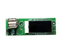 Eighosee Voltmetro per Batteria al Litio Acido, Tester di Capacità Della Batteria, Modulo di Test di Tensione Digitale LCD, Indicatore di Livello Della Batteria USB