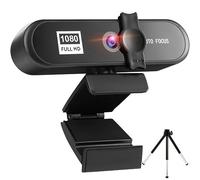 Eighosee Webcam 1080p Mini Webcam 1080P Webcam 4K Full HD con Microfono Webcam USB 30Fps per A Automatica PC Laptop Videocamera Durevole Facile da Usare