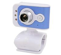 Eighosee Webcam USB Drive-Free Computer Camera Microfono integrato con 3 luci LED di riempimento per PC portatile (480P)