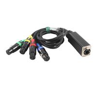 Eighosee XLR A 4 Canali A 3 Pin XLR e Femmina Audio RJ45 da Palco (NE8F-S4F)