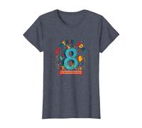 Eight is My New Favorite Number Regalo di Compleanno Maglietta, Donna, Pervinca, L