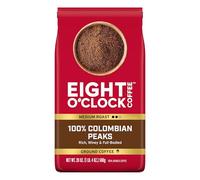 Eight O'Clock Caffè 100% Arabica Colombian Peaks, arrosto medio, caffè macinato certificato Kosher, 590 ml