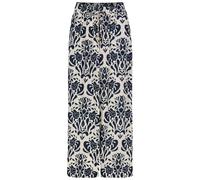 Eight2Nine Damen Culotte Pant Hose mit Muster elastischer Bund Design Kordelzug