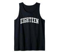 Eighteen Minimalist 18th Birthday Design 18-Year-Old Canotta