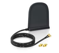 Eightwood Antenna 5G LTE 4G 10dBi SMA maschio Dual Band MIMO Antenna con base magnetica Antenna omnidirezionale + cavo 2 m per GSM Mobile Hotspot Router CPE telecamera di sorveglianza IoT Smart Home