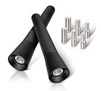 Eightwood Antenna Auto Corta 2 pezzi 6.5cm Antenna Universale Corta con forte funzione di ricezione FM/AM/DAB