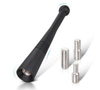 Eightwood Antenna auto FM/AM 8,6 cm Antenna tetto auto corta per mini autoradio antenna universale con viti M6 M5 M4 Ricezione FM/AM