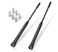 Eightwood Antenna dab auto FM DAB sul tetto 2 pezzi 23cm universale Antenna AutoradioTetto di Ricambio per Asta con Forte Funzione di Ricezione FM/DAB,Viene fornito con adattatori (M4/M5/M6)