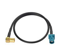 Eightwood Antenna DAB Cavo Fakra Fakra Z Maschio a spina SMB Cavo ad right angle RG174 1ft 30cm Compatibile per Topper antenna DAB per auto AM/FM Blaupunkt Pioneer Clarion Kenwood Alpine