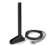 Eightwood Antenna WiFi 7 Tri-Banda 2.4/5/6GHz Base Magnetica Cavo 2m | Compatibile WiFi 6E/6 router e schede ASUS ROG Strix B850/X870E Maximus Z890 TUF Gaming IoT e sistemi industriali