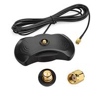 Eightwood Antenna WiFi Base Magnetica 2.5m RG174 RP-SMA per Router PCIe | Magnete potente, cavo prolunga RP-SMA, segnale senza perdite per router, schede PCIe, modem GSM, Netgear, Belkin