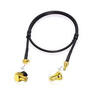 Eightwood Cavo Adattatore MCX Maschio a SMB Maschio RG174 40cm per DAB+ x2 | Cavo adattatore antenna DAB+ auto, per autoradio Pioneer, Sony, Alpine, Blaupunkt, ricevitore TechniSat, RF