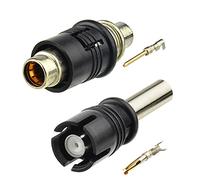 Eightwood Connettore Raku RAST II 2 Femmina + Adattatore Raku II Maschio Connettore a Crimpare per Car Radio AM/FM Antenna Autoradio Antenna