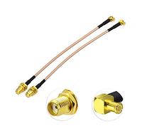 Eightwood DAB+ Antenna adattatore MCX maschio a SMA femmina pigtail cavo RG316 6pollici 15cm 2pcs per Wirelesse 2.4GHz Wifi Antenna Router
