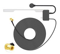 Eightwood DAB Antenna auto FM AM Antenna SMB Adattatore autoradio con DAB 3 metri cavo Staffa in vetro per Blaupunkt Pioneer Clarion Alpine