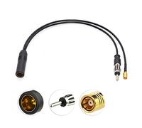 Eightwood DAB Antenna Splitter Cavo DAB Antenna Splitter Cavo SMB Antenna Splitter Din Femmina a Din Maschio a SMB Funivia Radio RG174 30cm per AM/FM DAB+ Antenna Radio Pioneer Clarion Alpine