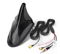 Eightwood DAB DAB+, antenna per auto con squalo, antenna per tetto FM/DAB/GPS, con amplificatore, autoradio Antenna SMB/DIN/SMA e cavo di prolunga da 5 m, per sintonizzatore radio digitale Pioneer