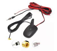 Eightwood DAB+ FM AM Antenna radio digitale per auto Antenna da tetto con amplificatore Connettore SMB