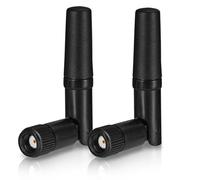 Eightwood Mini WiFi Antenna 2 pz Dual Band 2.4GHz 5.8GHz RP SMA Antenna per PC Desktop Computer Scheda PCIe Router WLAN Telecamera di backup wireless