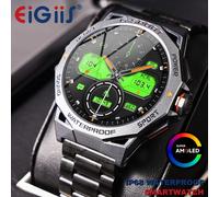 EIGIIS Nuovo Smart Watch LED Militare Uomini Salute Fitness Tracker Frequenza cardiaca Monitoraggio della pressione arteriosa Analisi della qualità del sonno IP68