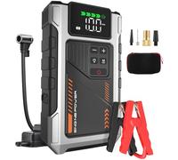 Eigotrav Booster Avviamento Auto con Compressore d'aria Avviatore Emergenza per Auto da 6000A (Fino a 7,5L di Benzina/6,0L di Gasolio) 12V con 3 Modalità Torcia Avviatore Batteria Portatile