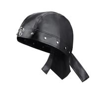 Eigso Punk Rock Bandana in pelle per gli uomini donne borchie testa Wrap per moto Ride