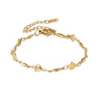 Eigso uomini in acciaio inox rock braccialetto d'oro Y2K punk catena bracciali per gli uomini amore gotico cuore