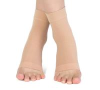 EIH1 1 paio di calzini imbottiti per pattinaggio su ghiaccio con cuscinetto in gel protezione per le caviglie protezione per le caviglie per hockey skate elastiche per stivali sport, corsa