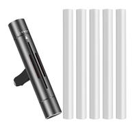 EIH1 1 Pcs Profumatore per Auto,Clip Deodorante per Auto,Utilizzato per Tutti i modelli di auto,Diffusore Profumo Auto,Purificare l'aria,Con 1 Nucleo Aromaterapia + 6 Sapori(Nero)
