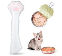 EIH1 Cat Jar Opener Materiale in Silicone Zampa di Gatto Apriscatole Cat Paw Design Cucchiaio Multifunzione per Animali Domestici per Alimenti per Animali Domestici,1 PCS (Bianco)