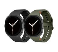 EIHAIHIS Compatibile con Samsung Galaxy Watch 8 Cinturino 40 mm 44 mm/8 Classic 46 mm, No Gap Morbido Silicone Sport Cinturino di Ricambio per Galaxy Watch 8 40mm 44mm/8 Classic 46mm Donne Uomini
