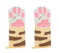 EIHI 1 Paio Guanti Barbecue, Guanti Forno,Carino Guanti Cucina, Guanti da Barbecue, Resistenti al Calore, 300 Gradi, Forma di Gatto, Guanti da Cucina, Guanti da Forno, per Cucina E Barbecue