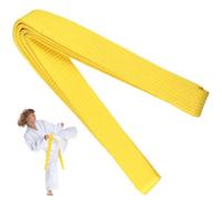 EIHI 1 Pezzi 180cm Cintura Judo Karate Sportive Arti Marziali Cinture Taekwondo Professionale Aikido Cintura Poliestere Cintura Bambini Adulti Cintura Arti Marziali,Cintura Karate(Giallo)