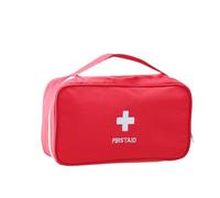 EIHI 1 Pezzo Rosso Borsa Pronto Soccorso, Kit di Primo Soccorso Vuota Pacchetto di per Casa in Nylon per Le emergenze a casa, in Ufficio, in Escursionismo (Rosso M)