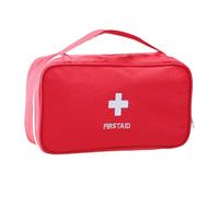 EIHI 1 Pezzo Rosso Borsa Pronto Soccorso, Kit di Primo Soccorso Vuota Pacchetto di per Casa in Nylon per Le emergenze a casa, in Ufficio, in Escursionismo (Rosso M)