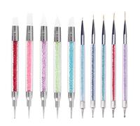 EIHI 10 Pezzi Pennelli Unghie Gel, Decorazioni unghie，Pennelli in Nail Art Gel Scultura Penna Matita Strumento Per Unghie Art Design Decorazione Kit