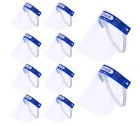 EIHI 10 Visiera Protettiva Professionale Antiappannamento, Maschera di Protezione per Viso Trasparente Paraschizzi, Schermo in PVC, di Visiere Protettive Integrali in Trasparenti Regolabili