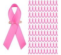 EIHI 100 Pezzi Spille Rosa Distintivi Carità, Pin del Nastro, Nastri di Consapevolezza delle Spille da Consapevolezza Hope Pins per Gioielli in Smalto