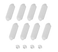 EIHI 12 Pezzi Set Paracolpi WC, Paracolpi per WC, Copriwater Universali Paraurti Water Set Gommini per Copriwater, Accessorio Ammortizzatore, Copri Sedile di Ricambio per Toilette (Bianco)